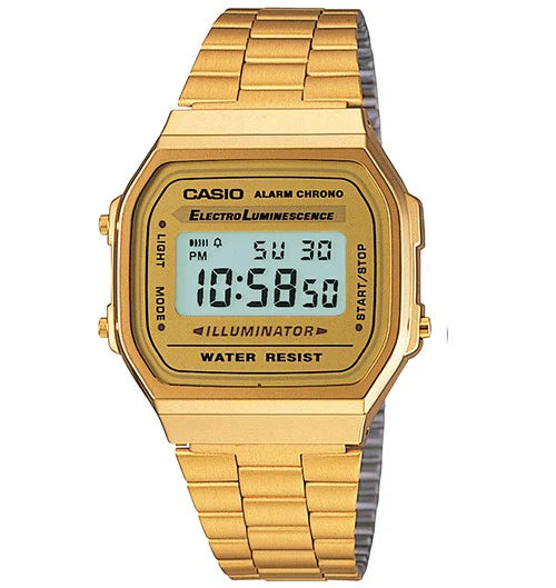 Casio Mens A168WG-9WDF Illuminator Quartz Retro Digital Watch